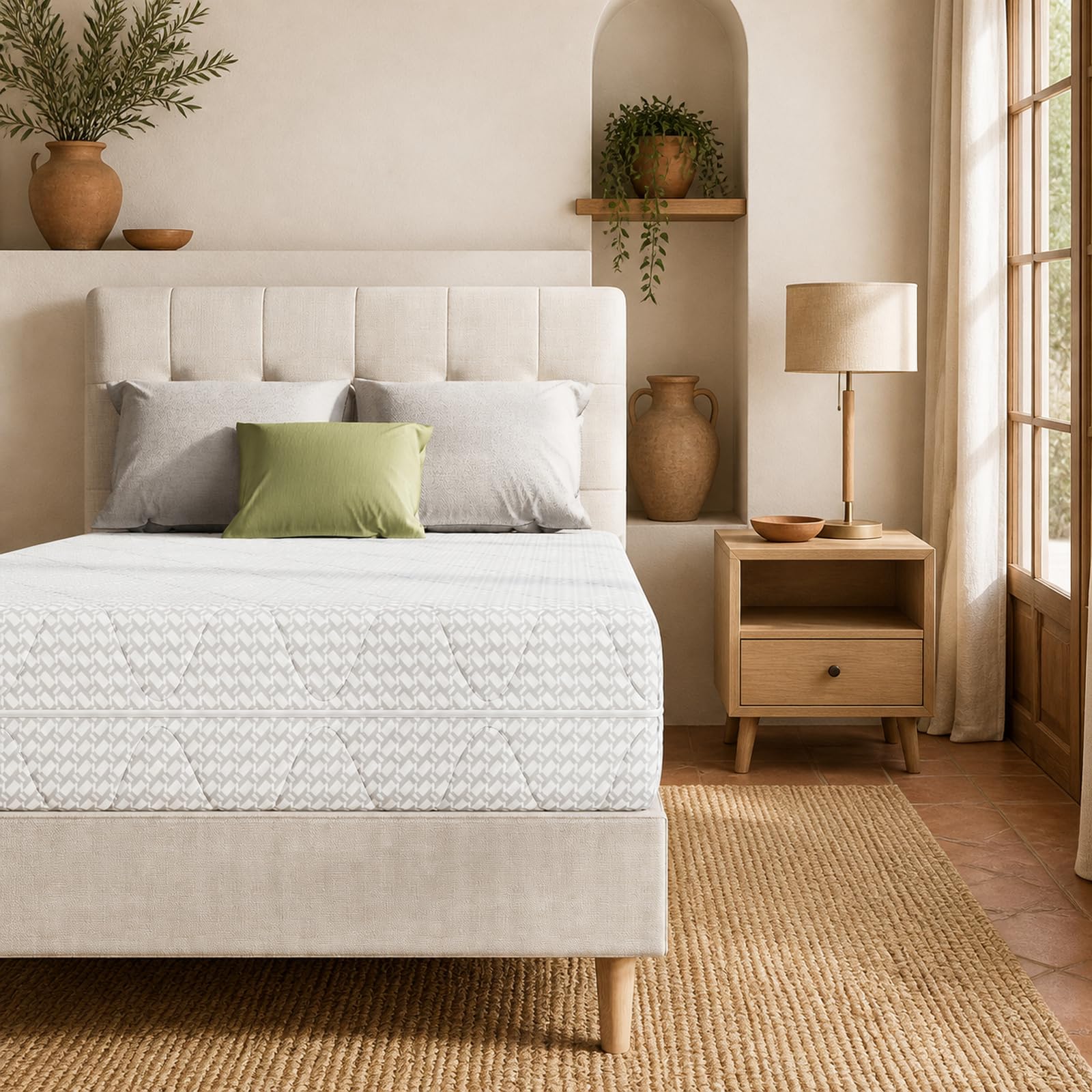 Novilla Colchón Muelles Ensacados 150x190 Altura 24cm Certifie Oeko-Tex