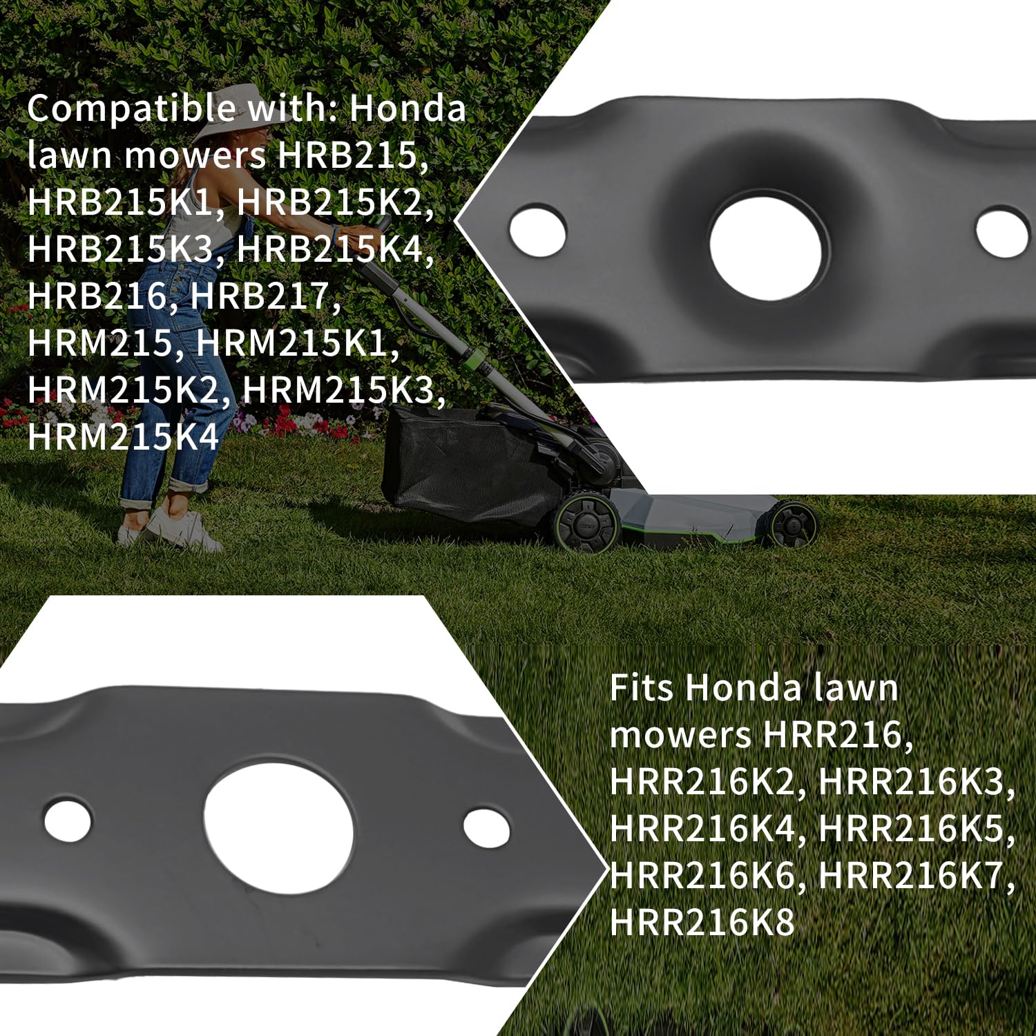 deawater 1 set di lame per tosaerba 72531-VE2-020, 72511-VE1-020 per Honda HRB215 HRB216, HRB217