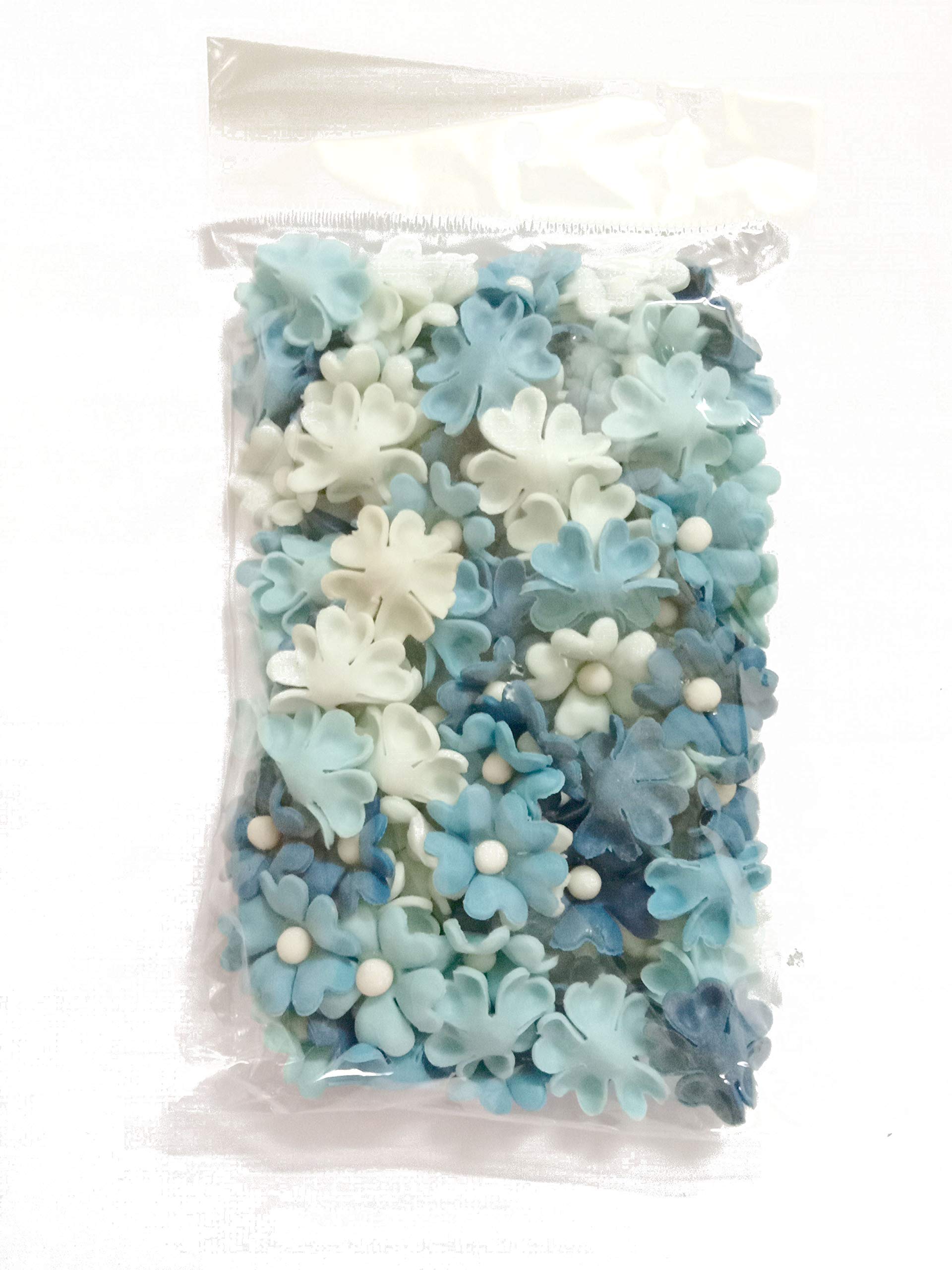 SHREYAS 1 Layer Blue Thai Clay Flower for Craft/Artificial Clay Flower for Home D�cor/Handmade Flower for Art/Craft and Decoration_(Pack of 100)-picture-23
