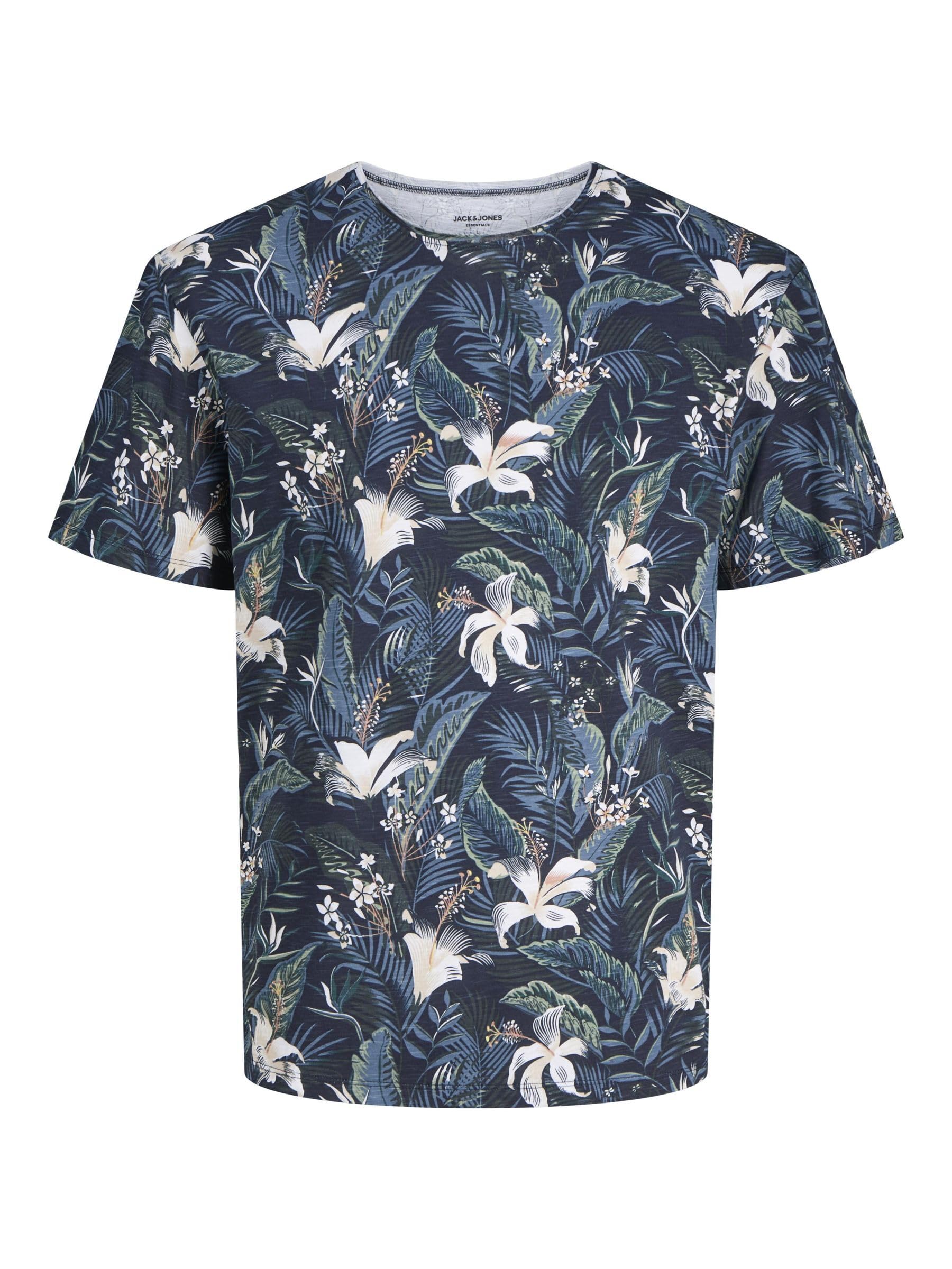 Jack&Jones JJEBRYAN AOP Tee S/S O-Neck Noos, Sky Captain, M