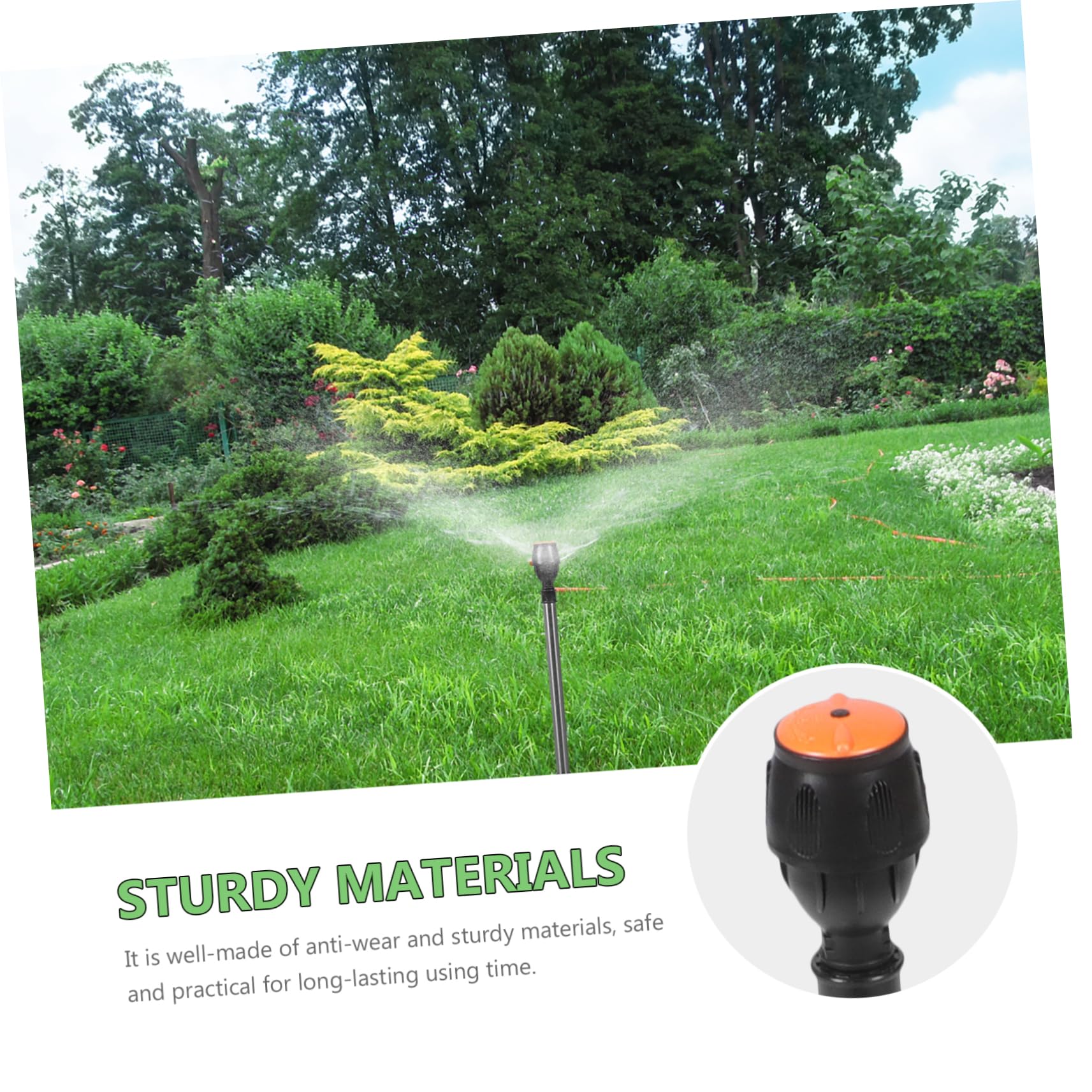 PartyKindom Arroseur Rotatif à Degrés sur Trépied Système Arrosage Automatique pour Pelouse Et Jardin Arroseur Rétractable Pratique