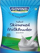 GOVIND MILK & MILK PRODUCTS Instant Skimmed Milk Powder | Nutrient-Rich & Low Fat | 500g Pack | No Added Preservatives | High in Protein & Calcium | Ideal for Daily Use, Cooking & Beverages