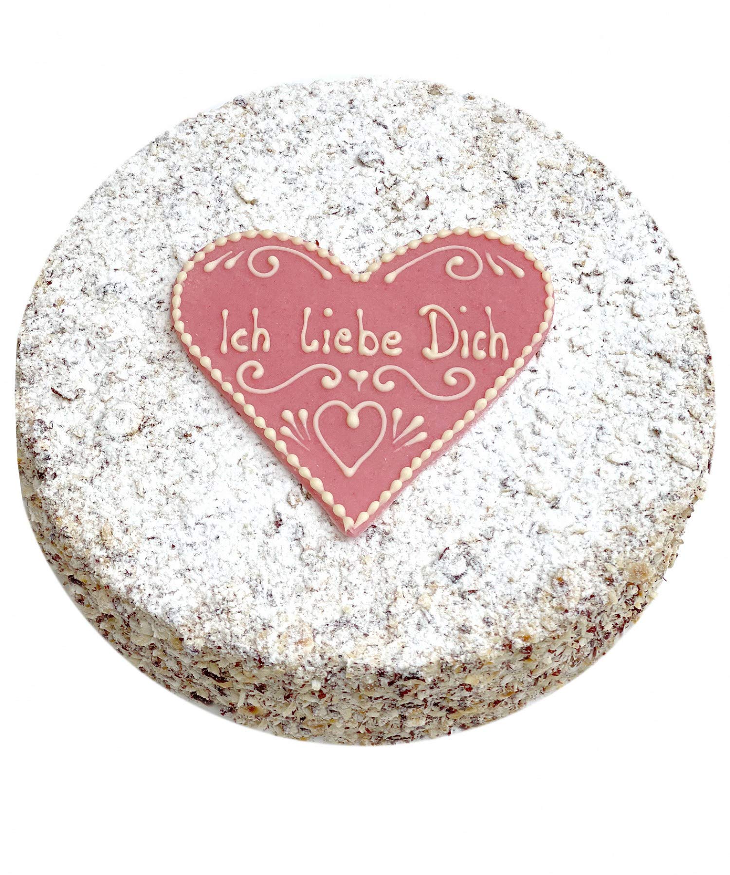 Krönner Agnes Bernauer Torte (Valentinsgruß, ⌀ 26 cm) – Schichttorte aus Nu