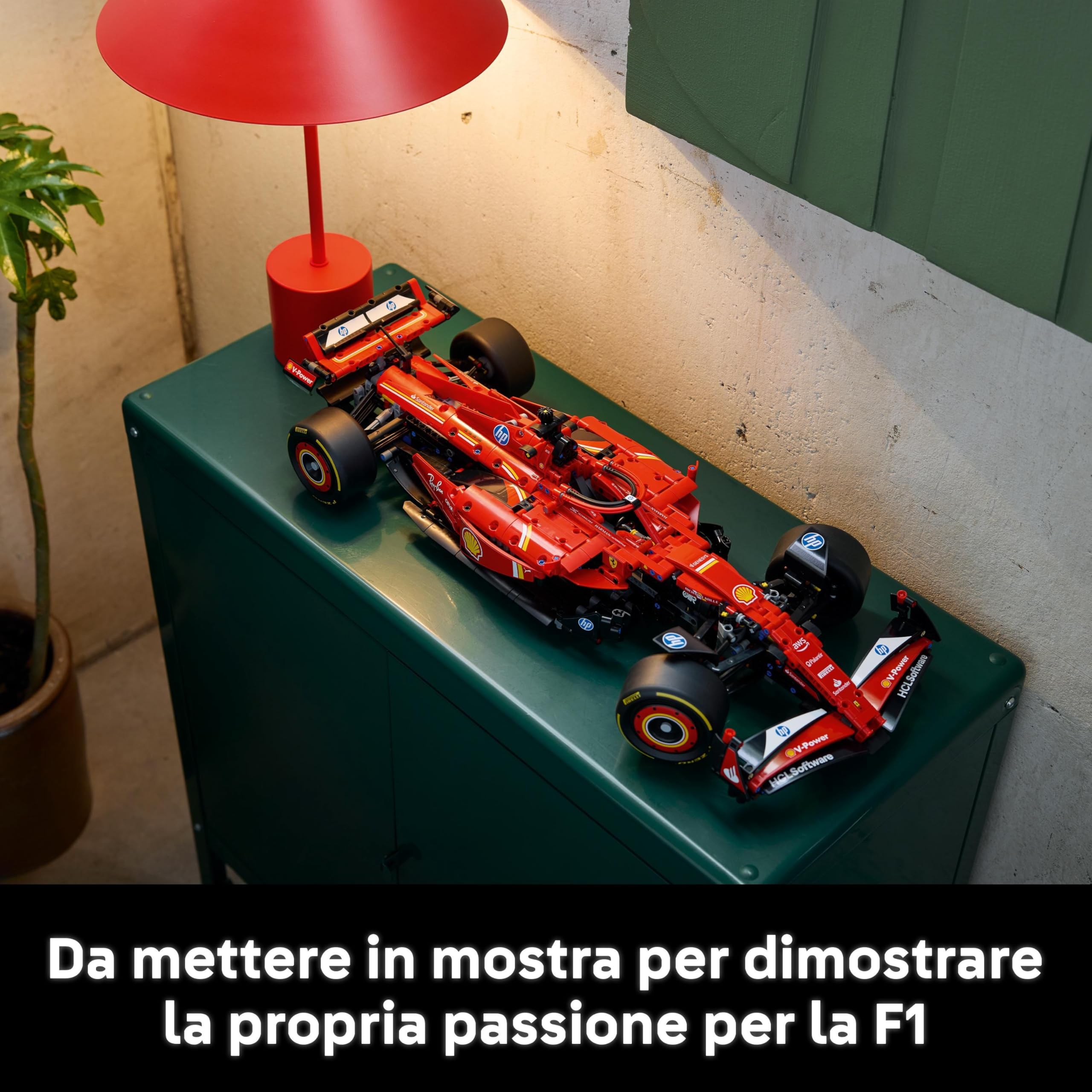 LEGO Technic Monoposto F1 Ferrari SF-24 - Modello di Auto Formula 1 da Collezione in Scala 1:8 con Motore V6, Cambio, Sterzo e DRS, Idea Regalo per Adulti, Uomo e Donna Fan Sport Motoristici 42207
