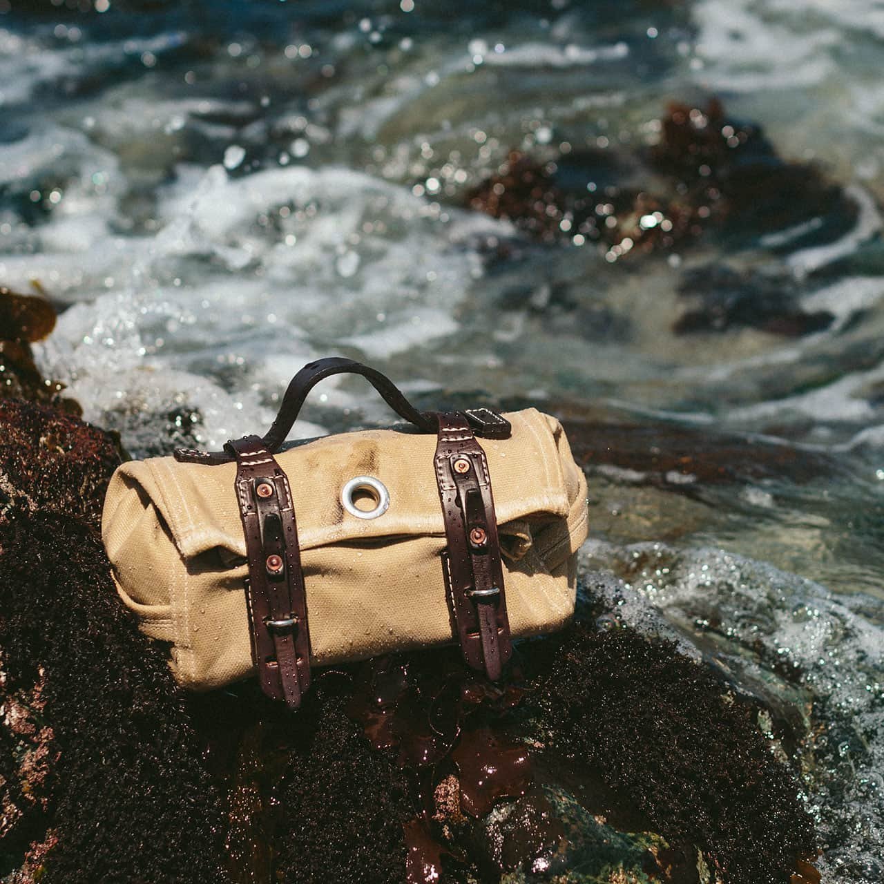 Buy Saddleback Leather Co. Mountain Back Canvas Tool Bag 24 Oz Waxed