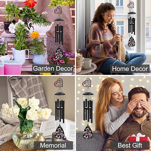 Miniatura 6 de Regalos de condolencias por la pérdida de mamá, campanillas de viento conmemorativas para la pérdida de un ser querido, campanillas de viento,