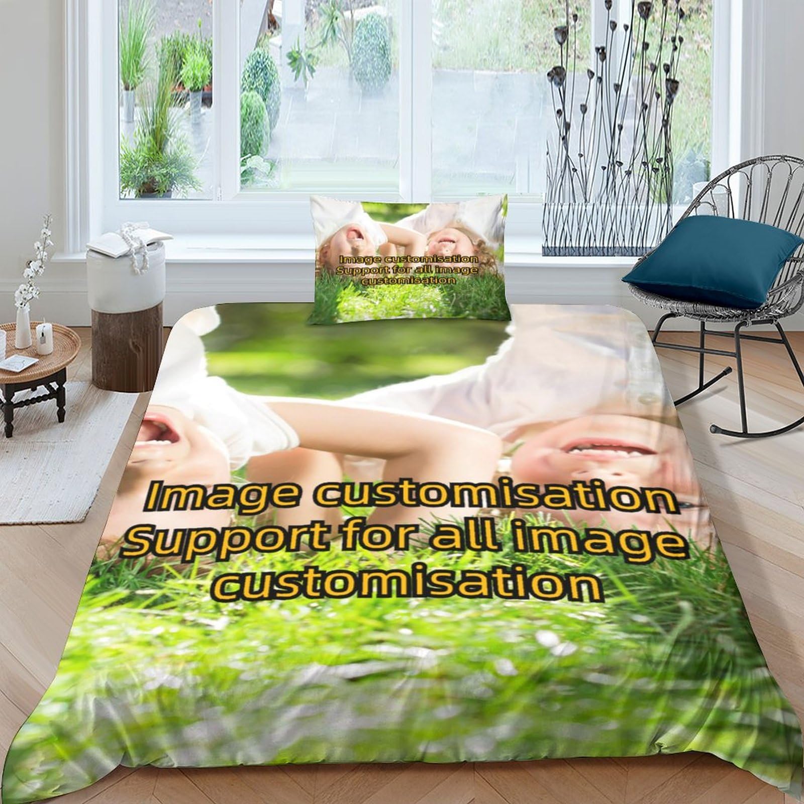 Parure de lit personnalisée 3D le cadeau d'anniversaire original en microfibre