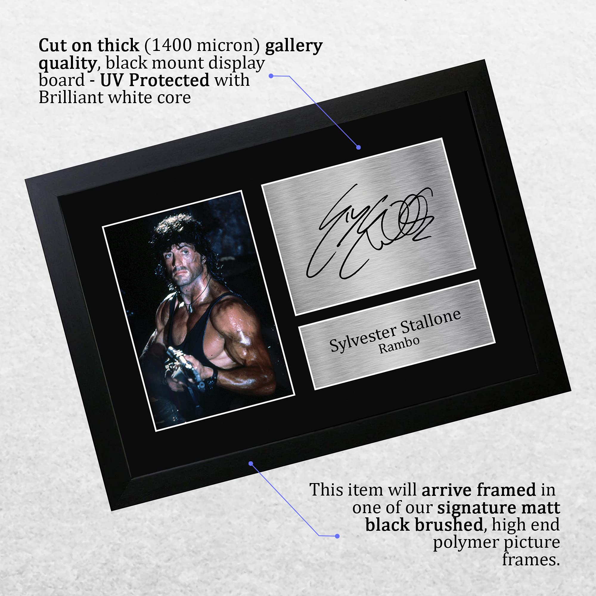 HWC Trading FR A4 Jack Black School of Rock - A4 Framed Los Regalos Imprimieron La Imagen Firmada Del Autógrafo Para Los Fans De La Memorabilia De La Película - A4 Enmarcado