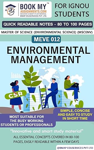 IGNOU MEVE 012 Environmental Management Study Guide For IGNOU Students Latest Edition (Quick Readable Note) | Simplify Your Studies