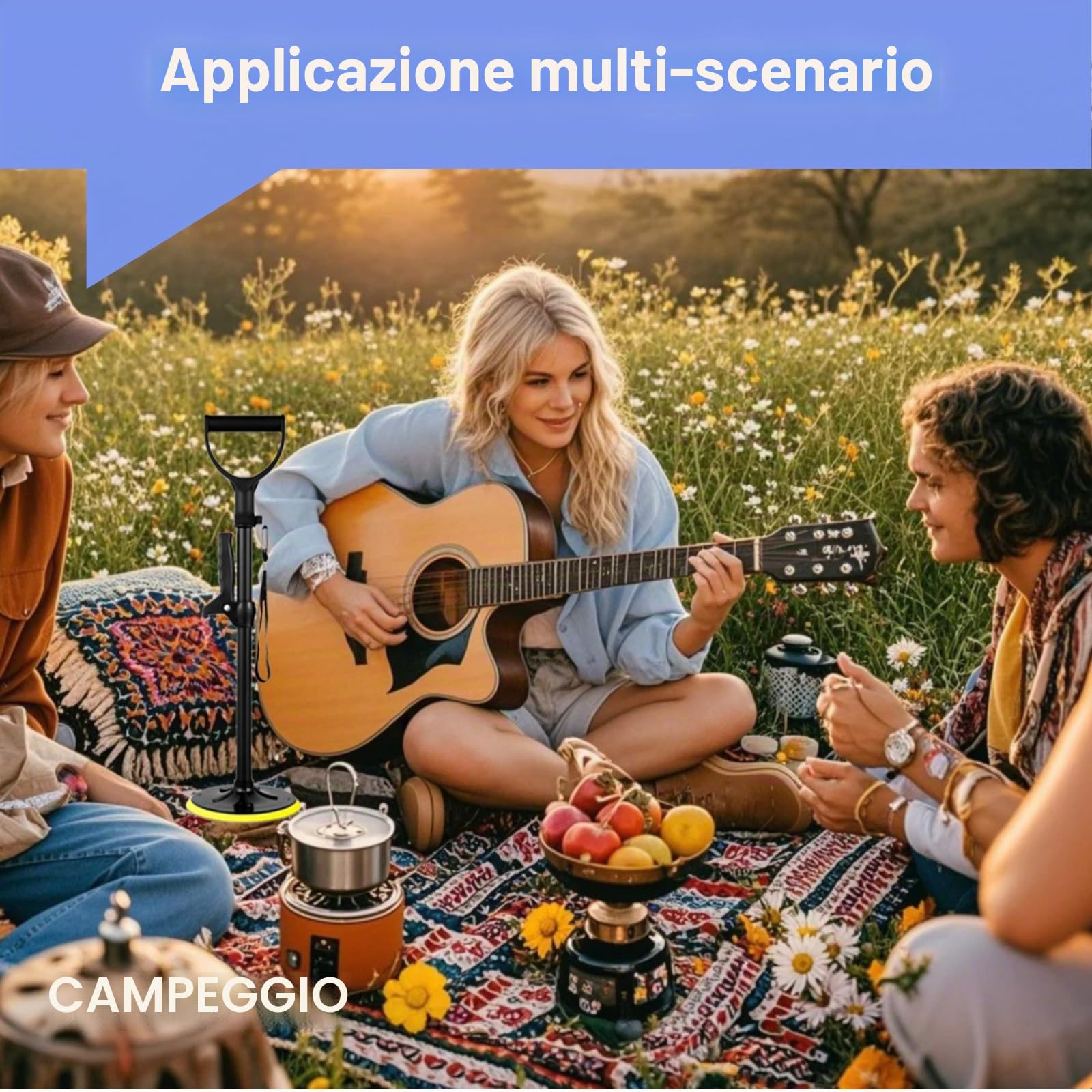 Supporto regolabile in altezza e rialzo per la mobilità (41-61 cm) – Dispositivo di assistenza per anziani con base antiscivolo, aiuta anziani e disabili a stare in piedi, camminare in