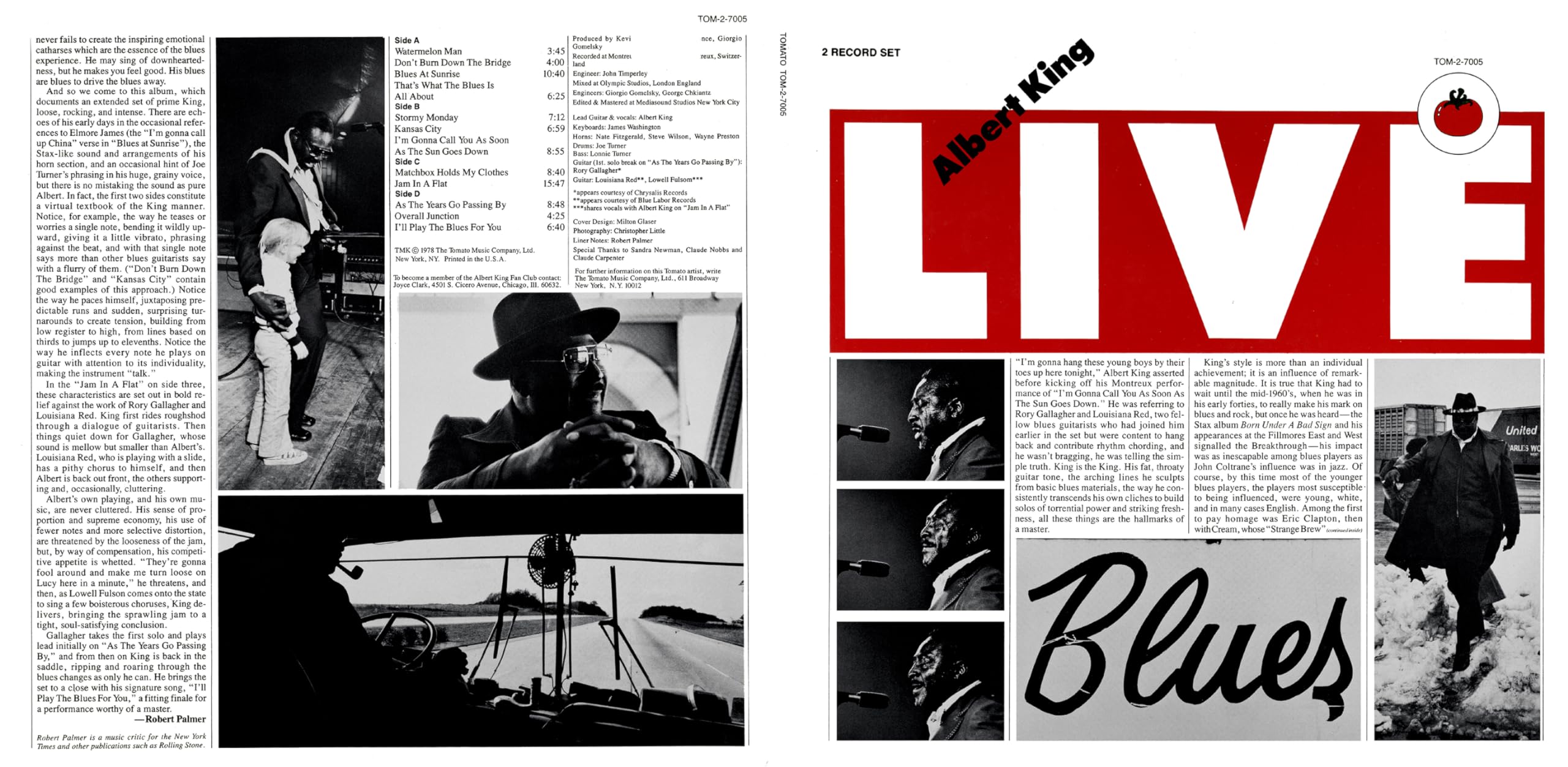 Albert Live Tomato Records Blanco Y Negro 2LP
