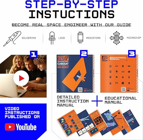 Miniatura 6 de Kit de ingeniería Space O DIY  Kit de construcción de modelos de telescopio espacial James Webb  Kit de juguete científico JWST para principiantes,