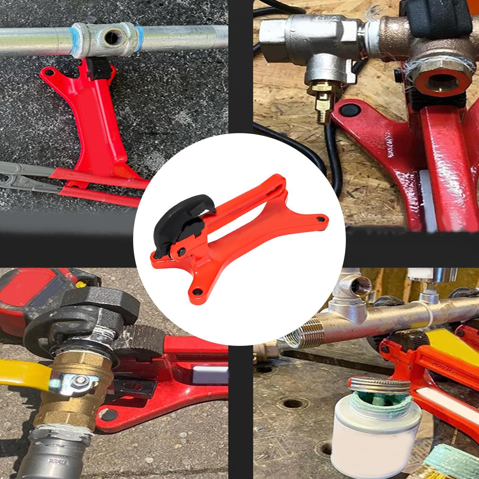 Morsa per tubi in alluminio portatile, ganasce caricate a molla con base, attrezzo multifunzionale per attrezzi in ferro resistente, morsetto in metallo per legno e ferro, 27 x 11,5 x 12,5 cm