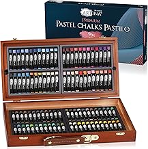 Artina Pastilo Pastel Chalk Set - 96 Artist Chalk Set with Excellent Color Tones - FSC Certified Art Case Soft Crayons for Painting