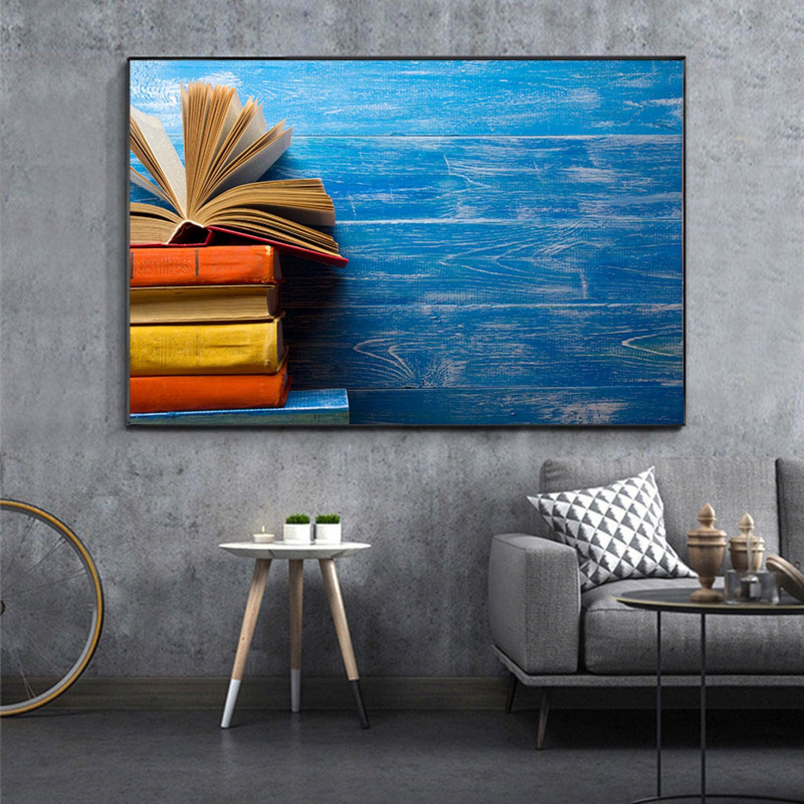 Peinture impressions sur toile de livres anciens pour mur vide