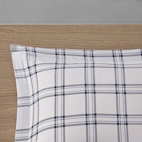 Miniatura 14 de Madison Park Essentials Cozy Bed in A Bag - Edredón reversible con juego de sábanas completo, diseño casual de cabaña a cuadros, funda para todas