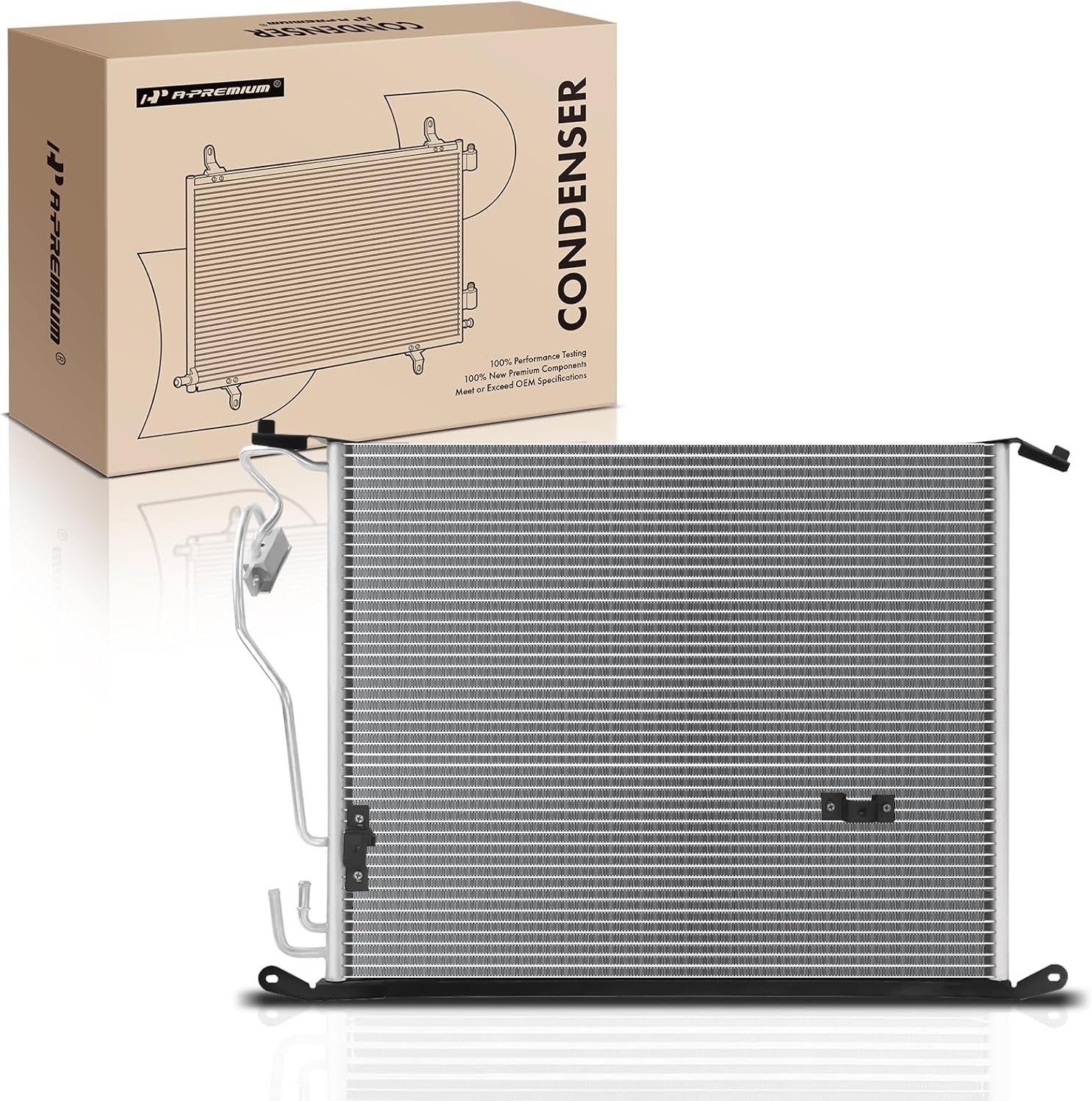 A-Premium Air Conditioning A/C Condenser Compatible with Mercedes-Benz S-Class S350 S430 S500 S600 S55/S65 AMG, CL-Class CL500 CL600 CL55 AMG, Replace# 2205000454, 2205000054