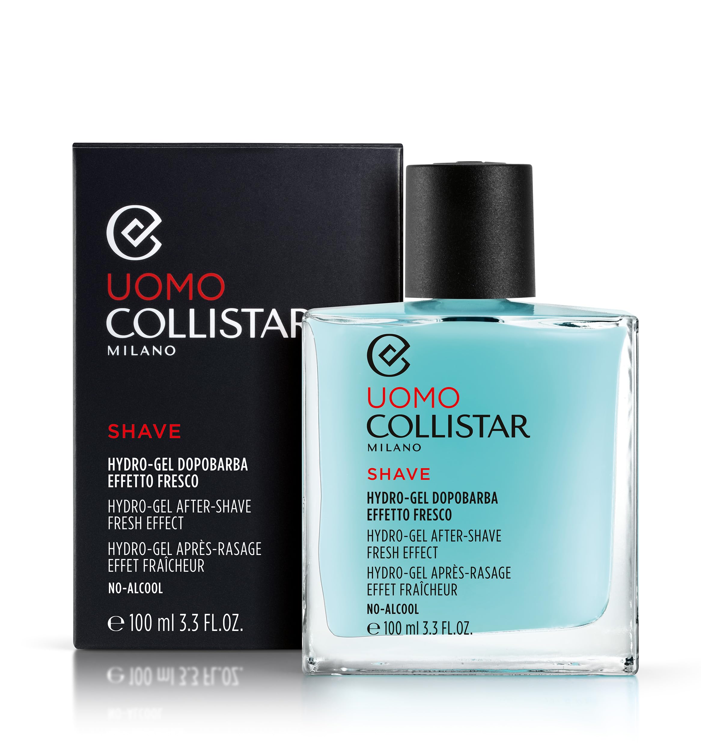 Collistar Uomo Hydro-Gel Dopobarba Effetto Fresco, Anti-Rossore, Idratantante e Lenitivo, Senza Alcool, 100ml