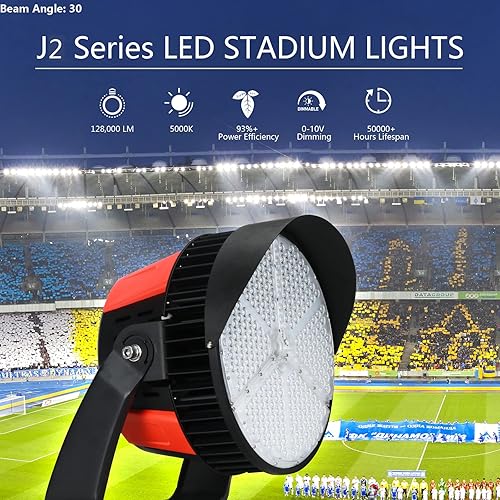 Miniatura 2 de Luz de inundación LED de 800 W (equivalente a 3000 W), 128 000lm 5000K luz de halogenuros metálicos súper brillante, IP66 impermeable LED luces