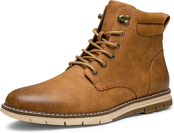 Vostey Boots for Men Casual Dress Shoes Fashion Waterproof Men's Motorcycle Boots