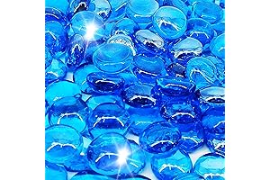 10 Pound Fire Pit Glass 3/4 Inch Reflective Fire Glass Drops Beads...