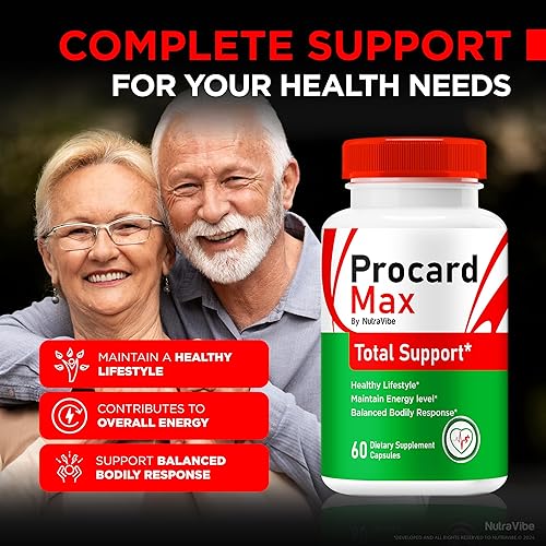 Miniatura 4 de Procard Max, cápsulas Pro Card Max, fórmula totalmente natural para apoyar la circulación saludable, la energía y el bienestar general, pastillas
