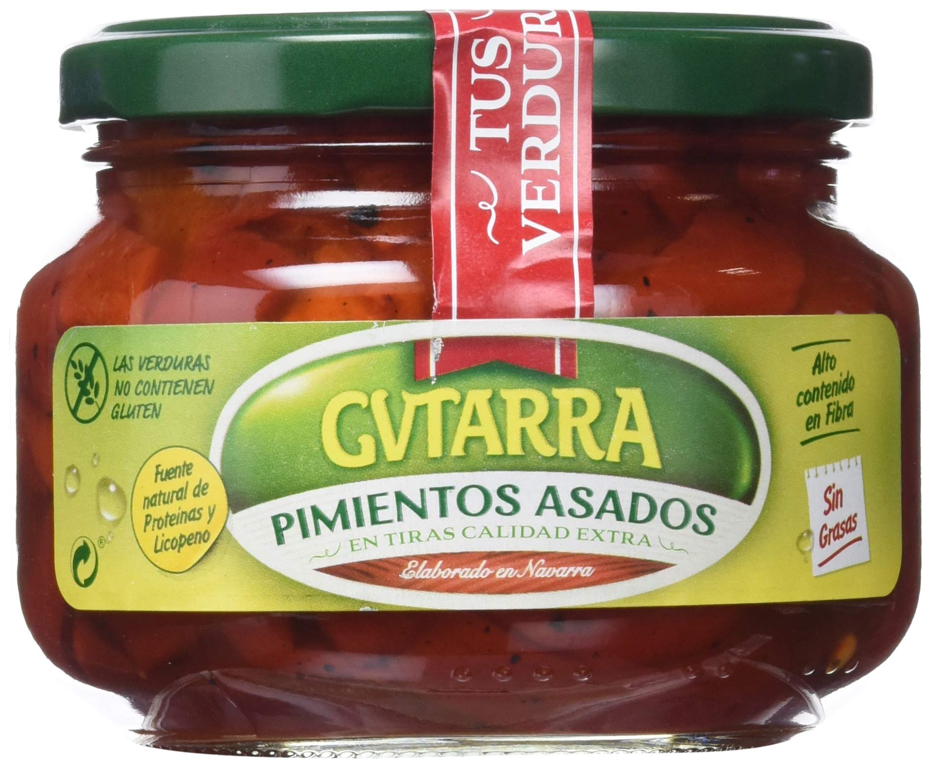 Gvtarra Pimiento Tiras Asado Verdura - Paquete de 6 x 260 gr - Total: 1560 gr