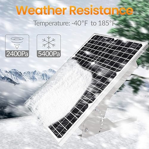 Miniatura 5 de Kit de panel solar de 30 W de 12 V, cargador de panel solar monocristalino fuera de la red con controlador impermeable inteligente + soporte de