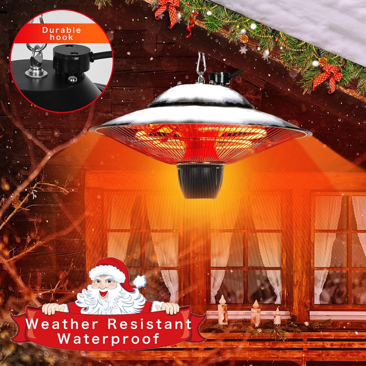 offers on clearance Rabbithome Electric Patio Heater