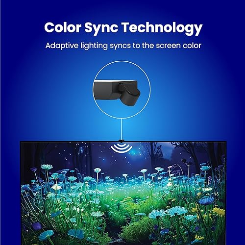 Miniatura 4 de Feit Electric Retroiluminación inteligente para TV con sensor de color y cinta LED de 11.5 pies compatible con televisores de 55 a 85 pulgadas,