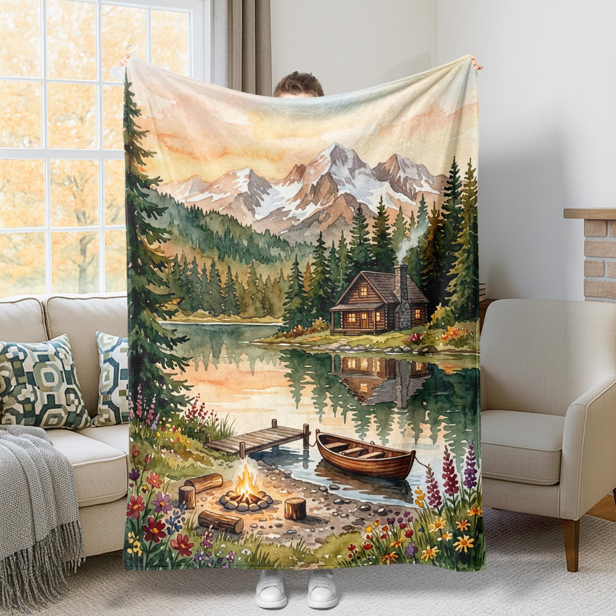Couverture de cabane légère pour stopper le froid pendant le télétravail