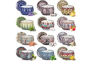 Aromatic Escape: 12-Pack Scented Candles for Women, Perfect Gift Idea