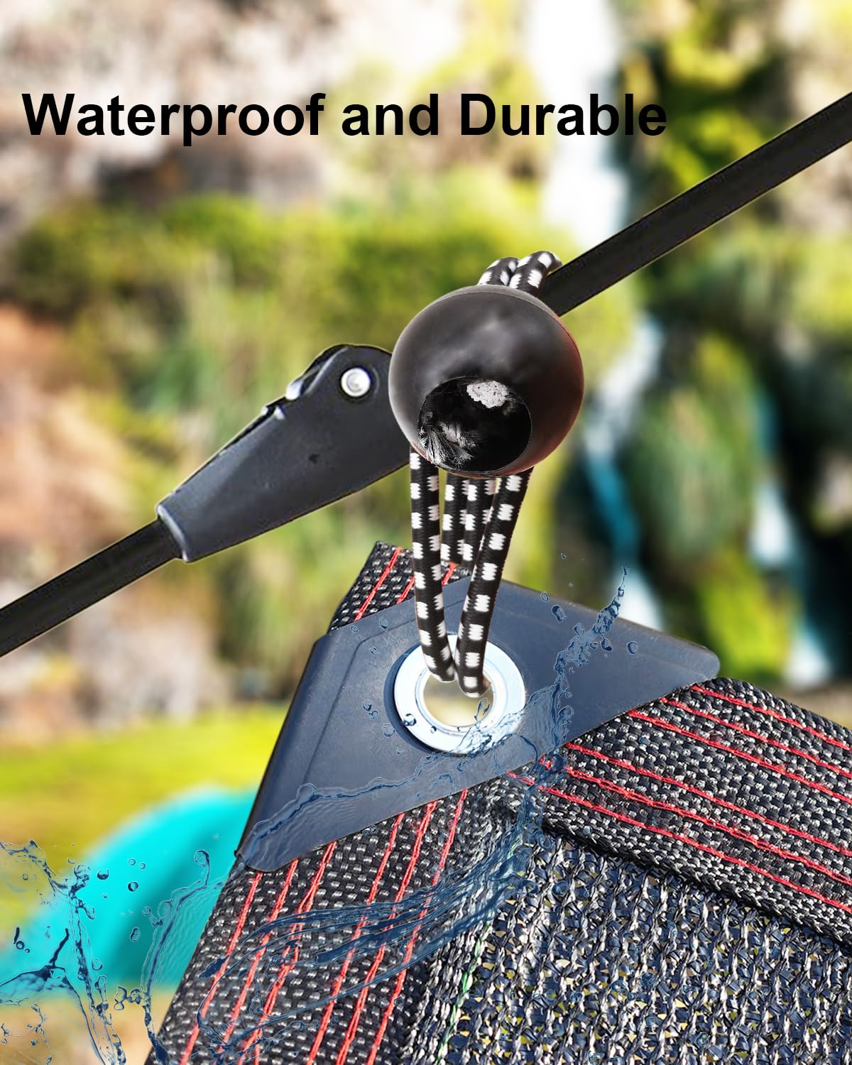WMZOBH Tarpaulin Bungee Balls 6 Inch, 25 Pcs Bungee Cord with Balls, Small Bungee Cords Heavy Duty - Image 4