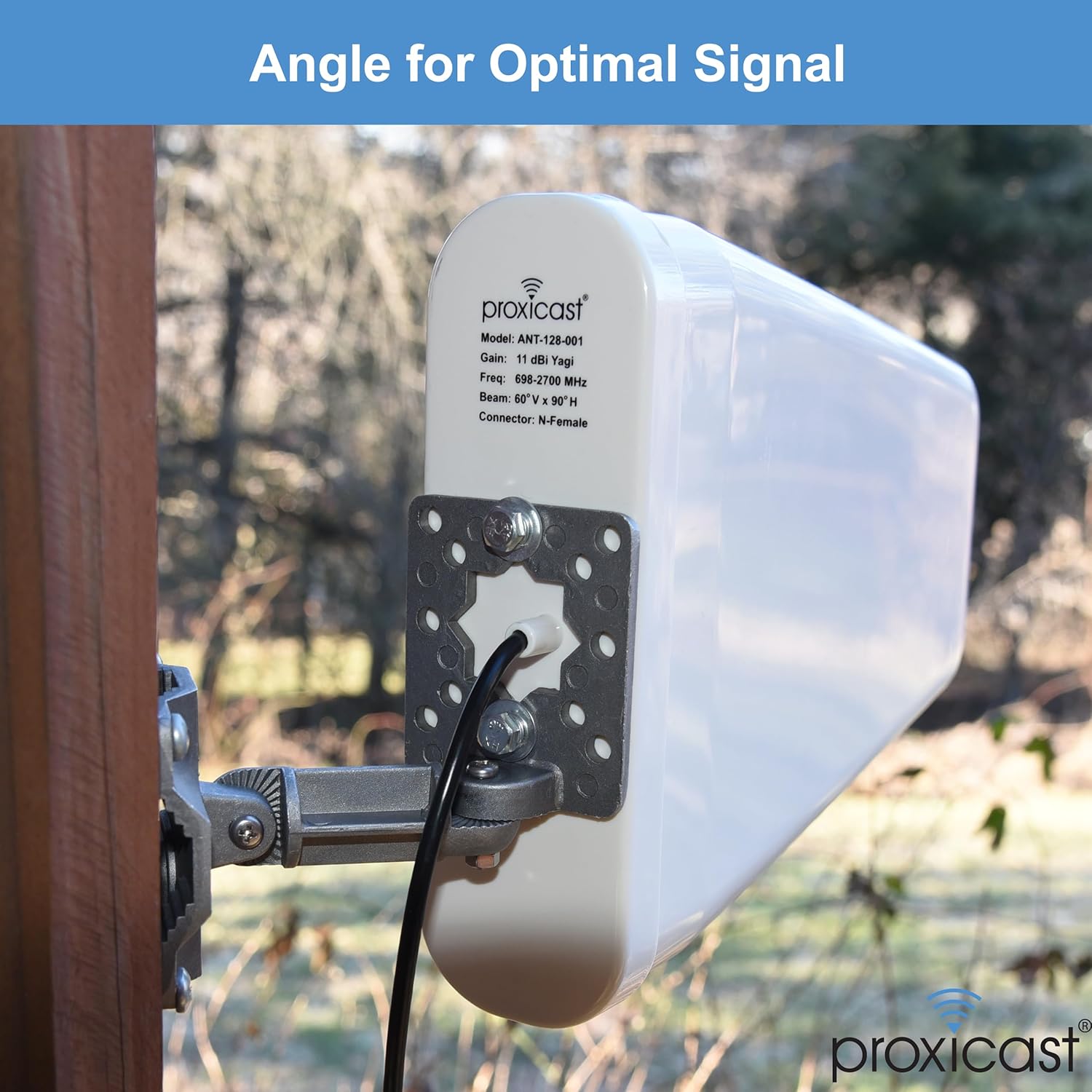 Proxicast Universal Wall / Pole Mount Adjustable Articulated Bracket for Outdoor Antennas, Cameras, Lights, Speakers, etc - Not for Mounting TVs or Monitors (ANT-810-AWB)