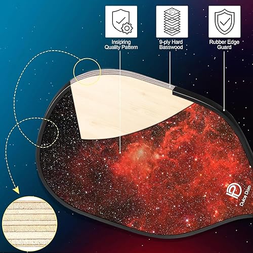 Miniatura 6 de DULCE DOM Palas de pickleball, juego de 24 de pickleball de fibra de vidriografito aprobadas por USAPA con palas de pickleball, 4 bolas de