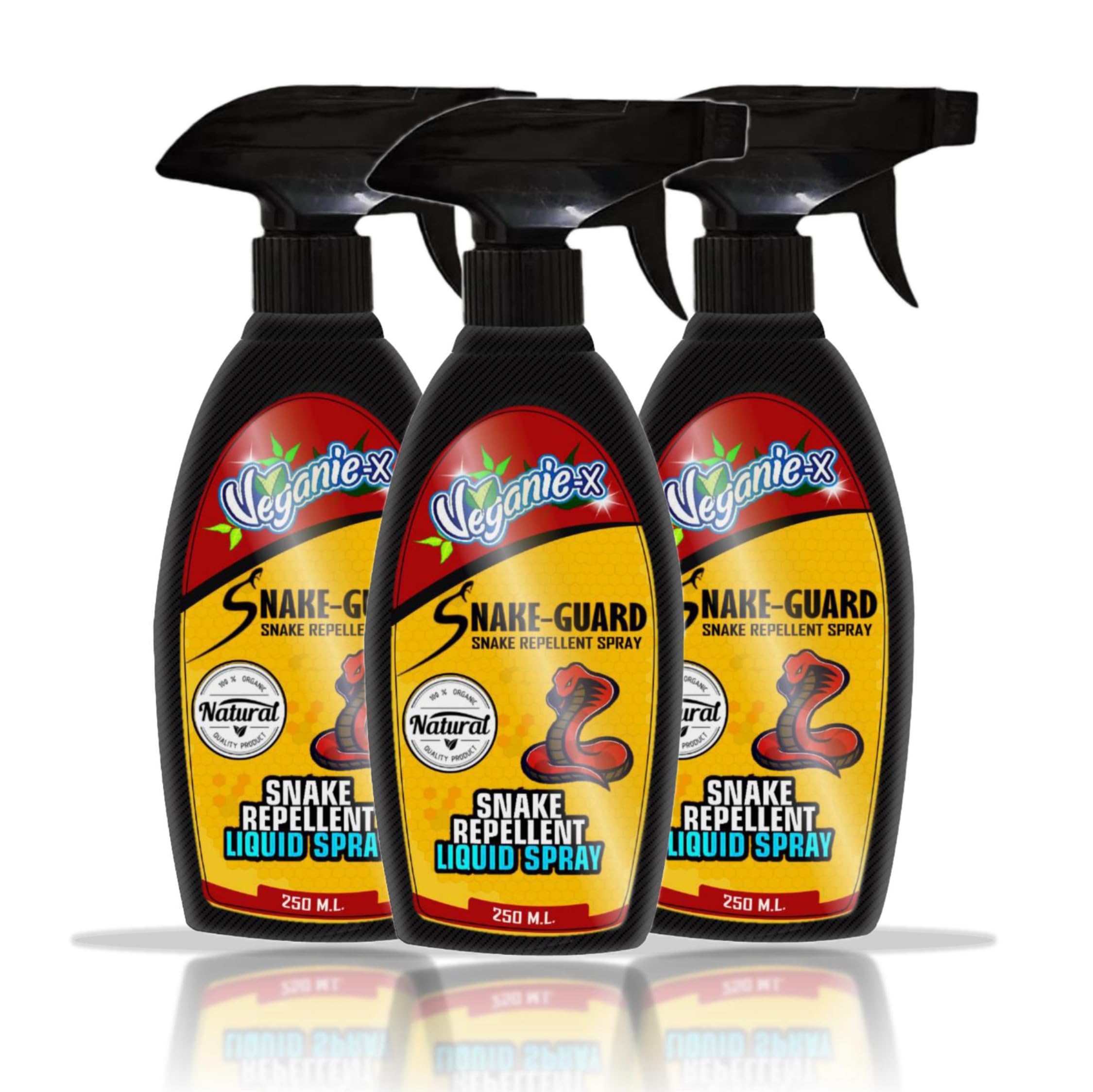 Veganie-X Snake Repellent Spray | Long Lasting Snake Guard | Natural, Non-Toxic, Eco-Friendly | Snake Repellent for Outdoors & Home-750 ml,Pack of 3 (B0C7HCC99L) Amazon Price History, Amazon Price Tracker