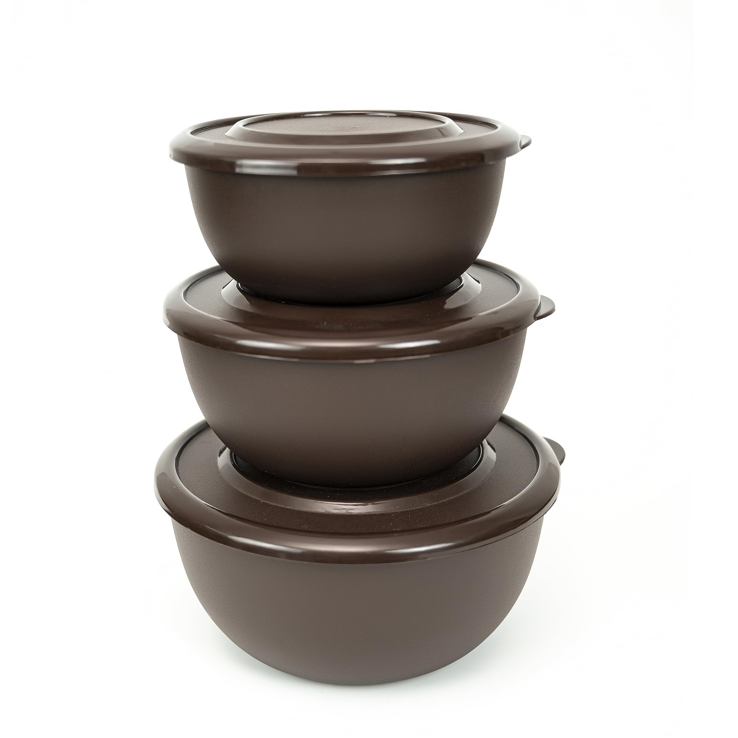 Zaib Stainless Steel Food Storage Container with Lid Microwave Safe [Capacity 1250 ML, 750 ML, 500 ML] (DarkBrown-3)