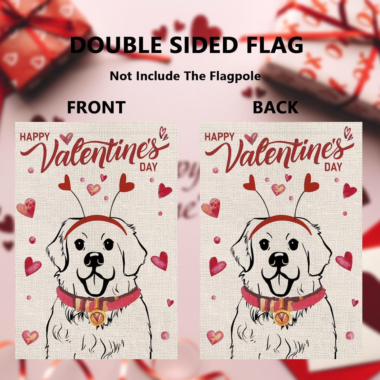 Seasonal Garden Flags Great Pyrenees Double Sided Flags Set of 11 Holiday Farmhouse Indoor Outdoor Yard Lawn Christmas Gifts Decorations 12.5x18 Inch - Image 3