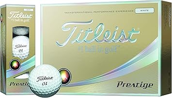 Amazon Titleist タイトリスト ゴルフボール Prestige 3ピース 12個入り ホワイト T53s J タイトリスト Titleist ゴルフボール