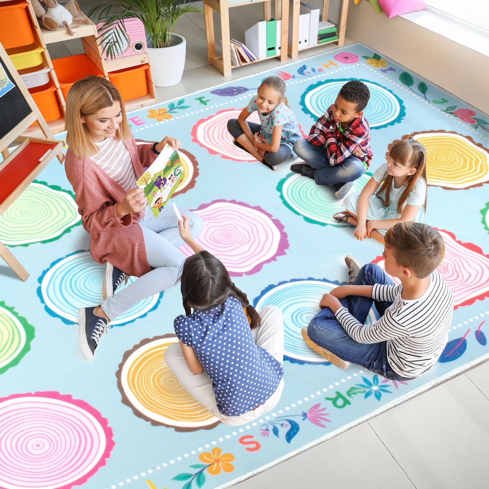 Amazon.com: Truqual Classroom Rug 6x9 Ft Large Rug for Classroom Amazon.com: Truqual Classroom Rug 6x9 Ft Large Rug for Classroom
