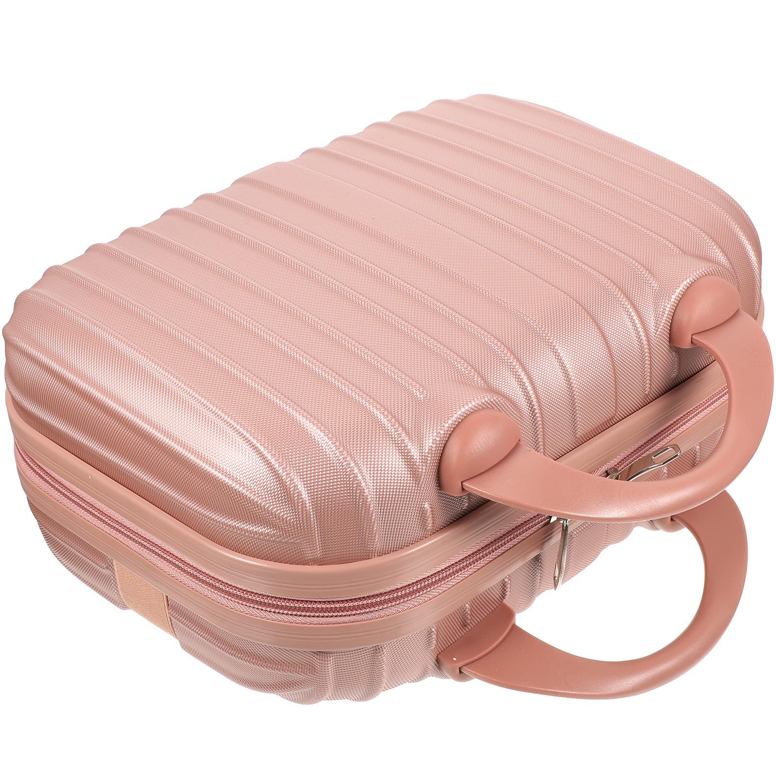Ciieeo Borsa Multifunzione per Trucco Rosé Gold, Compatta e Resistente, Grande Capacità, Custodia Portatile per Uso Domestico e Viaggio
