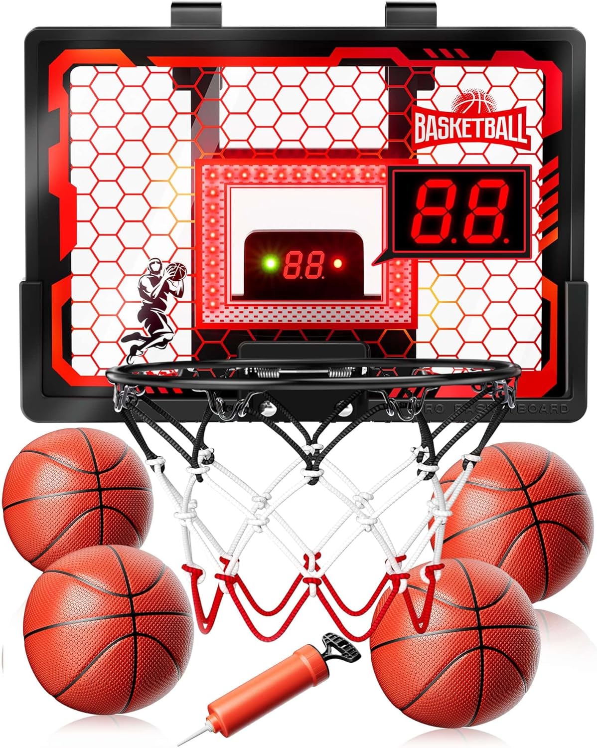 Indoor Basketball Hoop Toy for Kids - Pro Over The Door