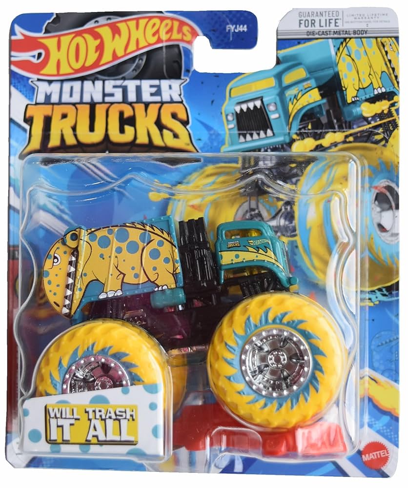 Amazon.com: Hot Wheels Monster Trucks Will Trash It All