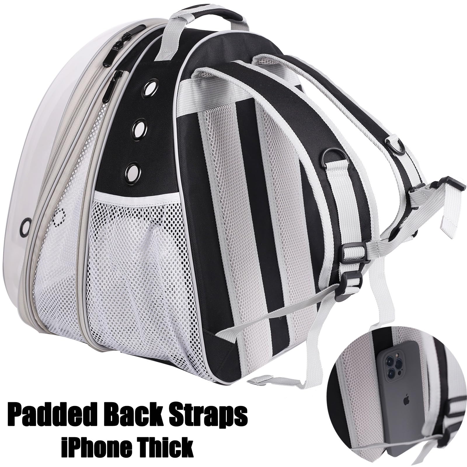 Snapklik.com : Front Expandable Large Cat Backpack Carrier, Fit Up To ...