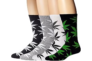 Marijuana Socks: Athletic High Crew Socks