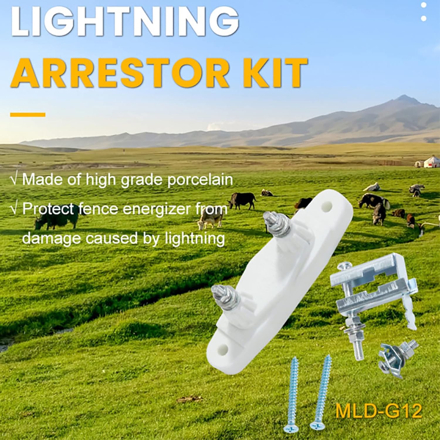 Lightning Arrestor KitElectric Fence Lightning Arrester Farm Lightning