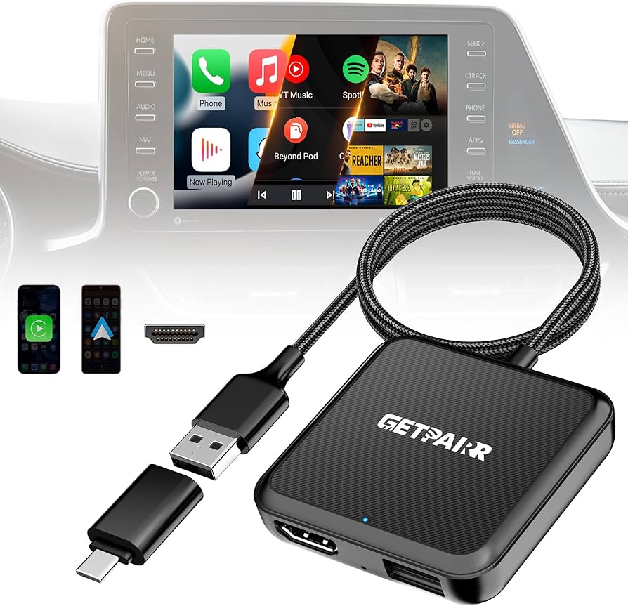 【GetPairr TV】Car TV Mate Pro Max Amazon.com: GETPAIRR 4-in-1 Car TV Mate Max Adapter Support HDMI