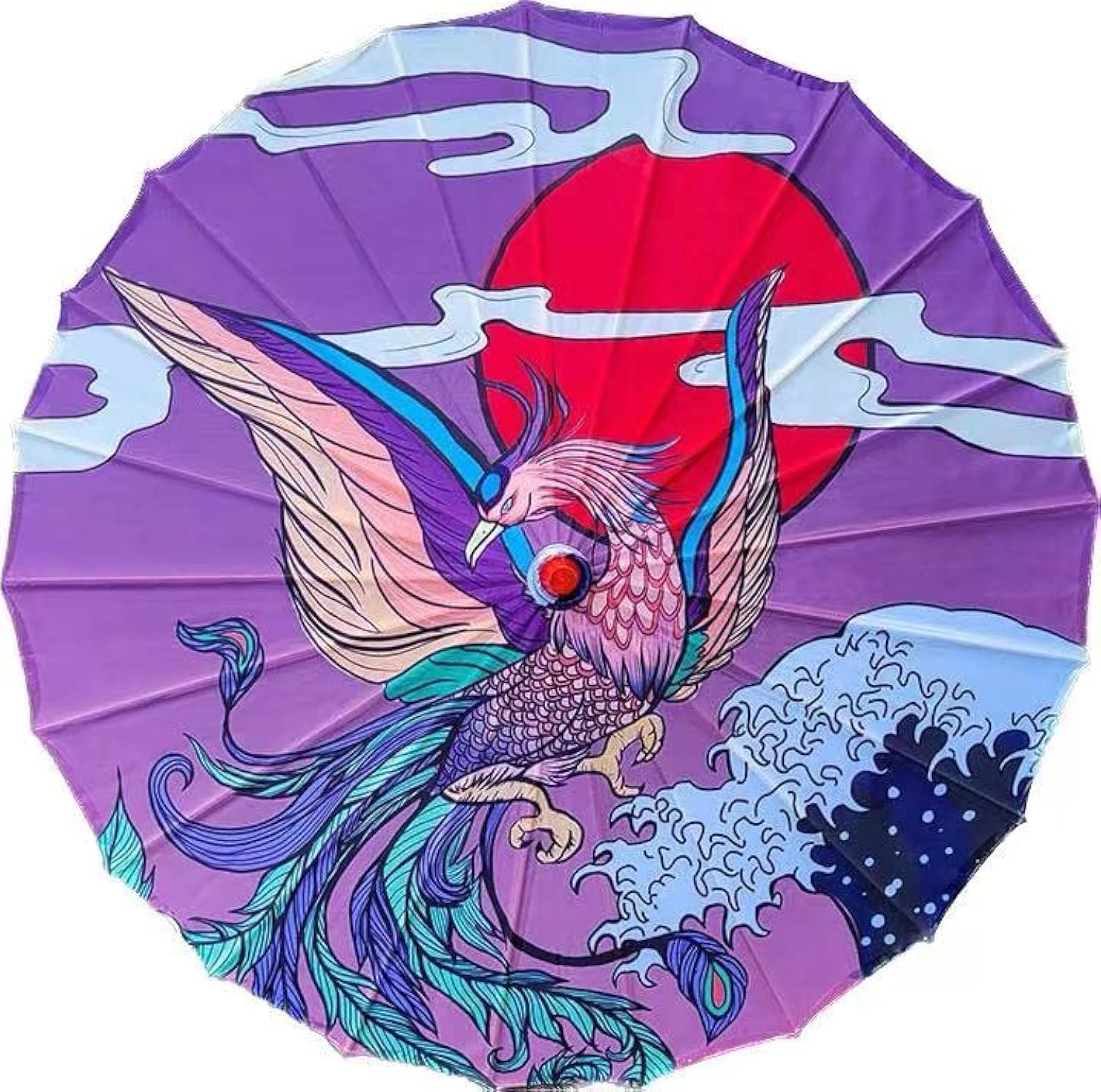 33" Handmade Oiled Parasol Bamboo Silk Umbrella Chinese Japanese Art Classical Dance Umbrella Plum Blossom for Wedding Parties Photography Costumes Cosplay Decoration and Other Events