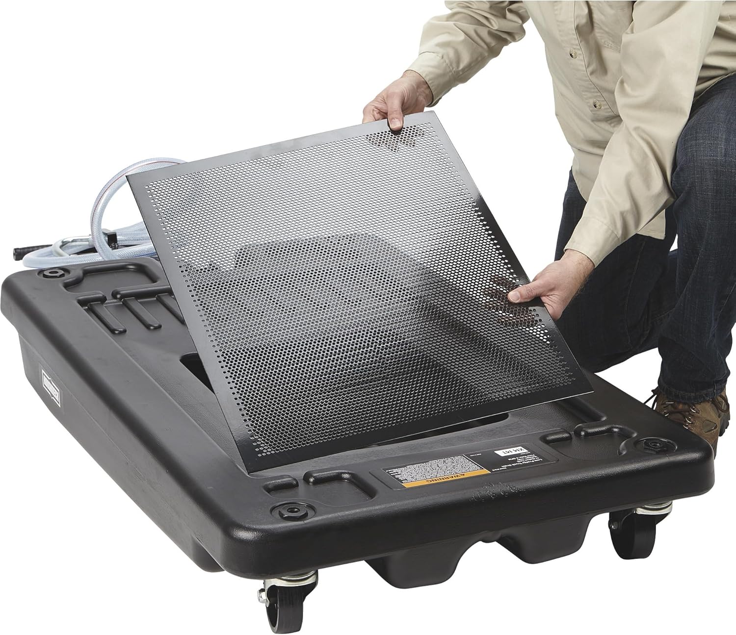 Roughneck 17-Gallon Poly Oil Drain - with 115 Volt AC Pump