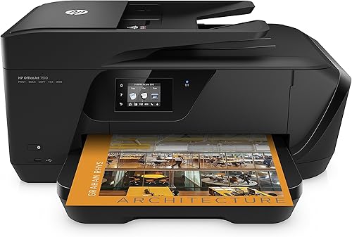 Impresora multifunción de formato ancho HP OfficeJet 7510, permite impresión inalámbrica o desde un teléfono celular (G3J47A), de HP